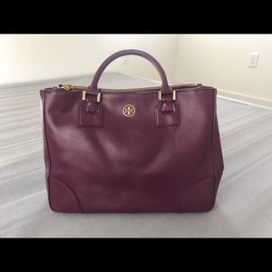 Tory Burch Robinson double zip tote